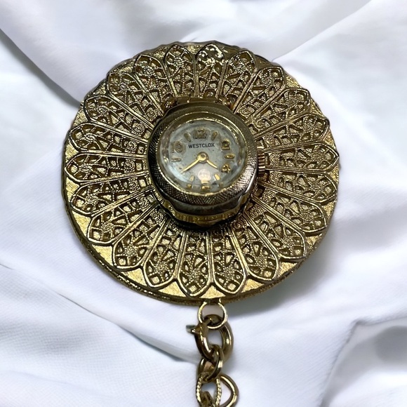 Vintage Reversible Watch Pendant Two Tone Necklace - Picture 2 of 4